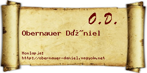 Obernauer Dániel névjegykártya
